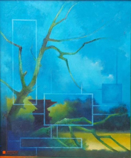 Schilderij van de Belgische kunstschilder E. Eechaut kopen