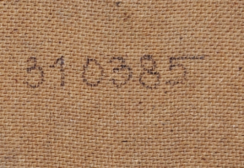 Landschap met 2 desolate boomstammen 31 03 85