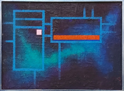 Abstract schilderij van de Belgische kunstenaar Eugène Eechaut kopen