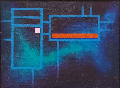 Olieverfschilderij van de Belgische kunstenaar Eugène Eechaut