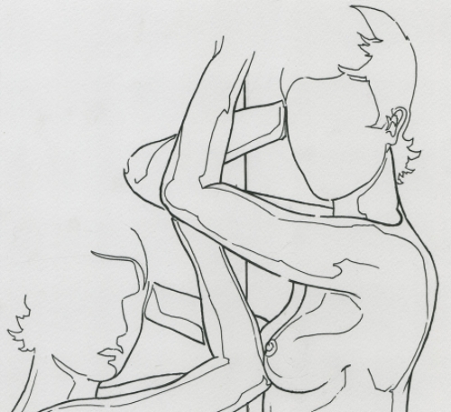 Pentekening van de Belgische kunstenaar Eugène Eechaut kopen