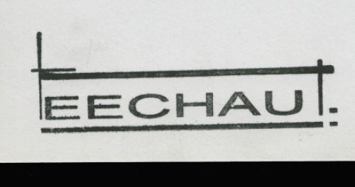 Tekening van de Belgische kunstenaar Eugene Eechaut