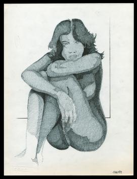 Kunstwerk op papier van de Belgische kunstenaar Eugène Eechaut kopen