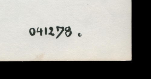 Schaduwtekening uitdagende naakte dame 1978