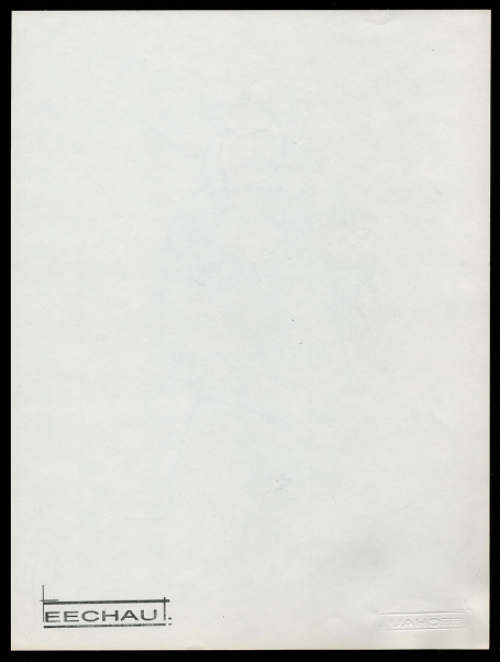 Schaduwtekening uitdagende naakte dame 1978