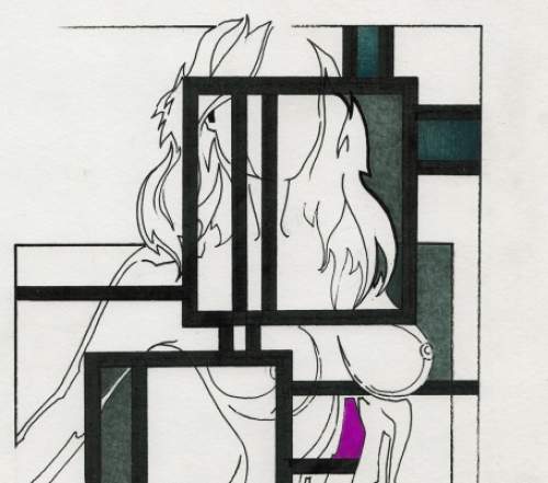 Collage van de Belgische kunstenaar Eugène Eechaut kopen