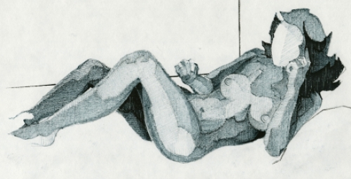 Naakte dame van de Belgische kunstenaar Eugène Eechaut kopen