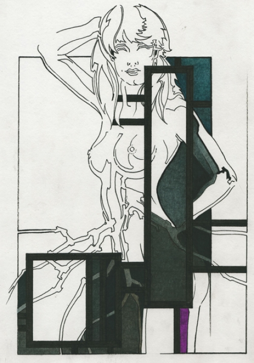 Tekening van de Belgische kunstenaar Eugène Eechaut