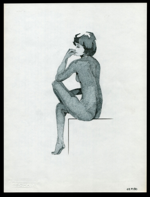 Kunstwerk op papier van de Belgische kunstenaar Eugène Eechaut kopen