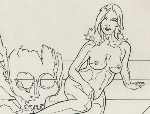 Pentekening van de Belgische kunstenaar Eugène Eechaut kopen