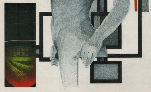 Eugène Eechaut en een afbeelding naakte dame