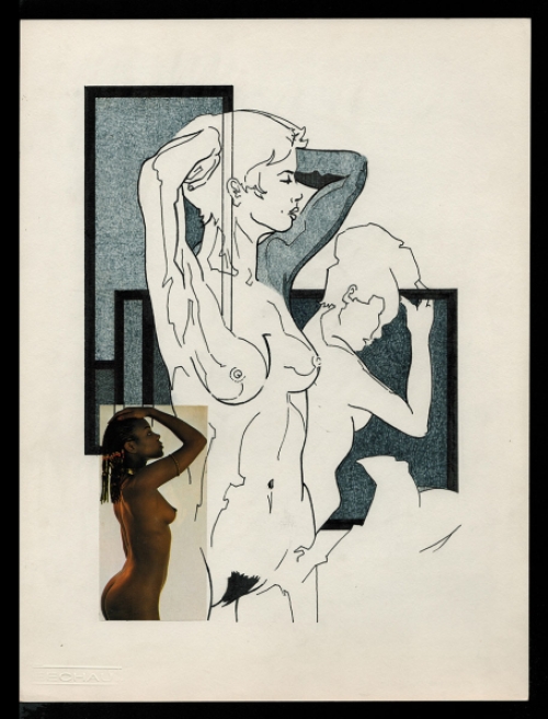 Kunstwerkje op papier van de Belgische kunstenaar Eugène Eechaut kopen