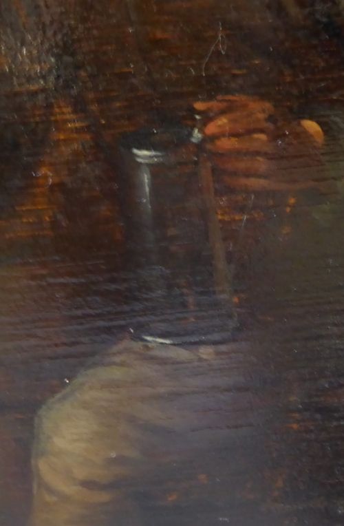 Egbert van Heemskerck I met een kunstwerkje