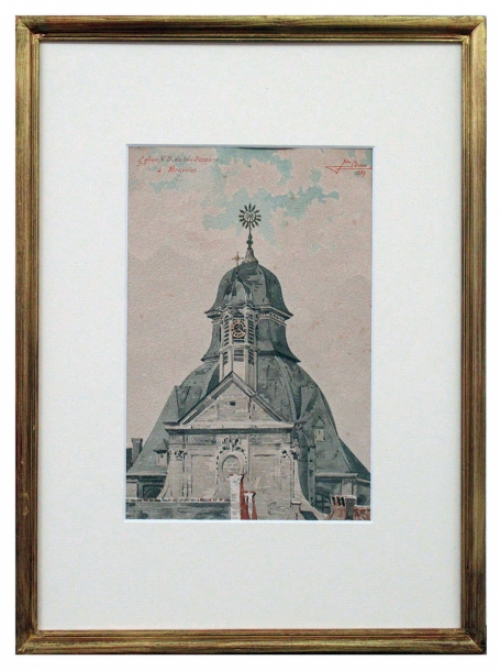 Waterverfschilderij van Jean Baes uit 1889 kopen