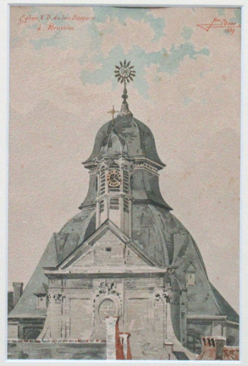 Schilderijtje van Jean Baes kopen uit 1889