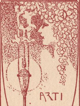 Emile Henri Tielemans met een werkje uit 1913