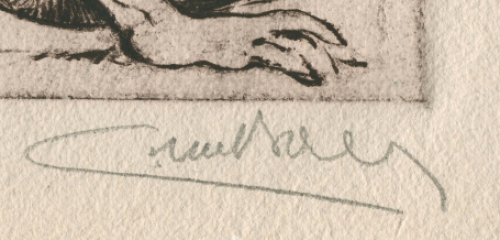 Naakt zittende dame van Emile Baes