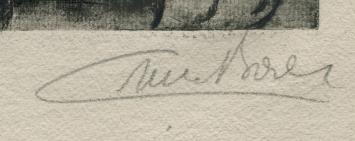 Eaux Fortes - monotypes par Emile Baes 1946 3/100