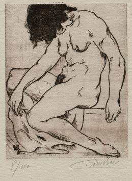 Ets vande Belgische kunstenaar Emile Baes kopen