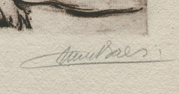 Naakt liggende dame van Emile Baes