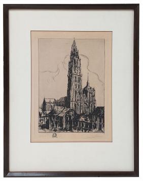 Ets van Emile Baes, de Antwerpse kathedraal