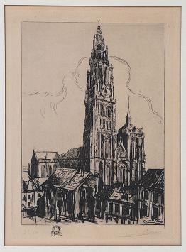 Ets van de Belgische kunstenaar Emile Baes kopen