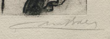 Eaux Fortes - monotypes par Emile Baes 1946 5/100