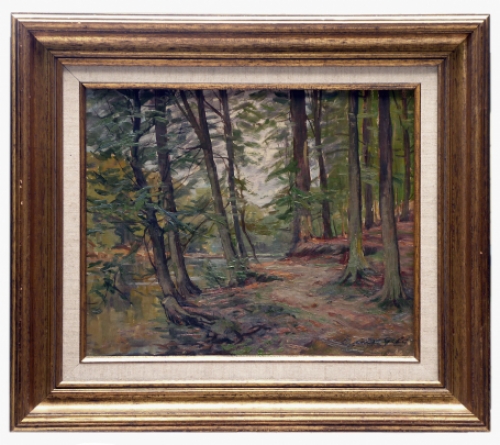 Schilderij van de Belgische schilder Emile De Geld uit 1942