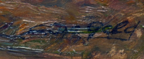 Schilderij van de Brusselse kunstenaar Emile De Geld