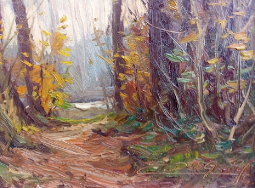 Schilderij van de Brusselse kunstenaar Emile De Geld