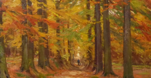 Schilderij van de Brusselse kunstenaar Emile De Geld