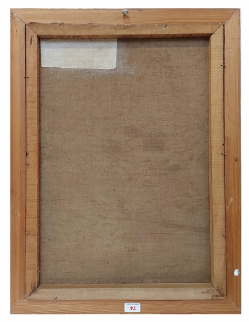 Stadsgezicht met kerk