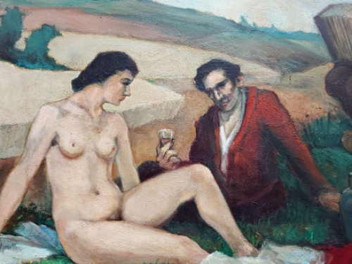 Origineel schilderij van Emile Mortier kopen