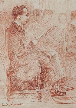 Heer in de kerk van E. Lecomte