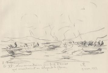 Schets van de tekenaar Armand Jamar uit 1939