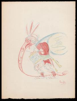 Litho, Le Pituiton au long nez uit 1929 van James Ensor kopen