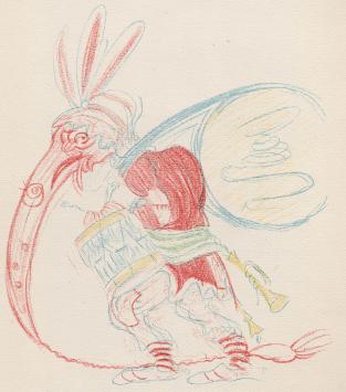 Litho uit 1929 van James Ensor uit La Gamme d'Amour