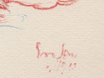 Litho uit La Gamme d'Amour van James ensor