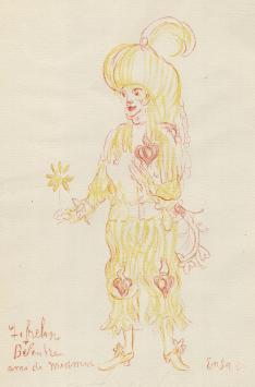 Litho van James Ensor uit 1929,  6. Fifrelin
