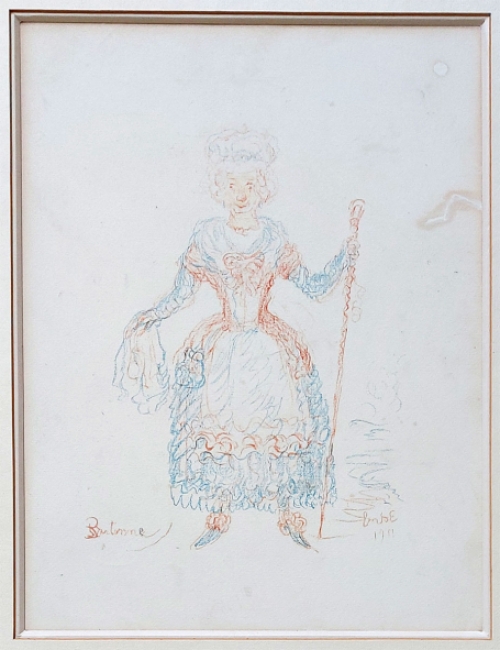 Litho van James Ensor uit 1929,  2. Brutonne