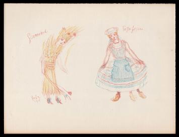 Lithografie uit 1929 van James in Mint conditie