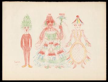 Lithografie uit 1929 van James in excellente conditie