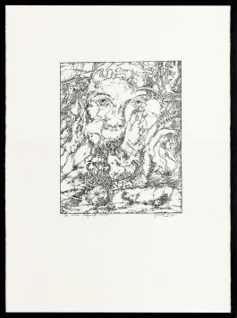 Ronald Ergo met grafisch werk uit 1979