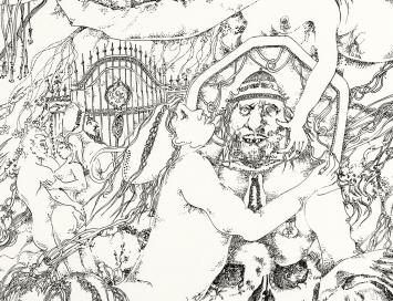 Kunstwerkje op papier in zeer goede conditie