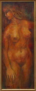 Ronald Ergo met grafisch werk titel Bruidsluier