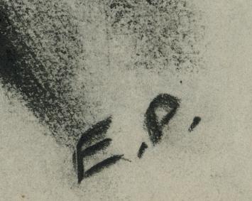 Schets van de Belgische kunstenaar Ernst Engel-Pak