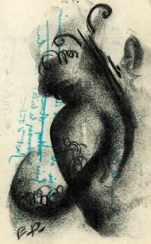 Kunst op papier van Ernst Engel-Pak