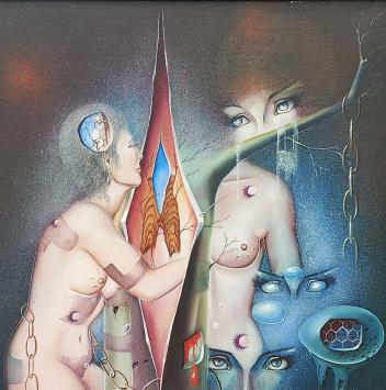 De Belgische kunstenaar Jean-Claude L' Ernout