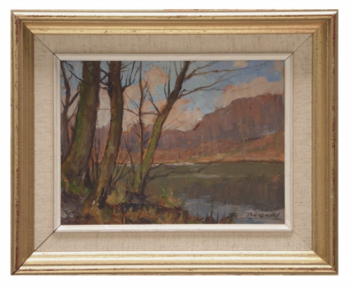 Schilderij van de Belgische schilder Emile De Geld uit 1951