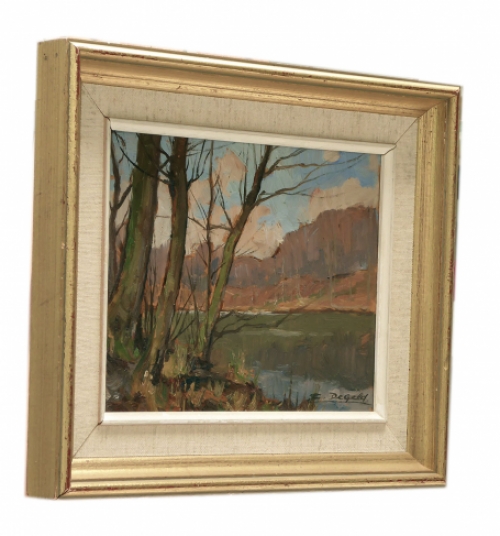 Schilderij van de Brusselse kunstenaar Emile De Geld